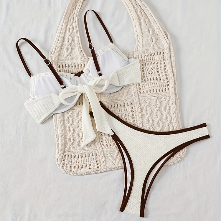 Women's Classic Solid Color Triangle Bikini