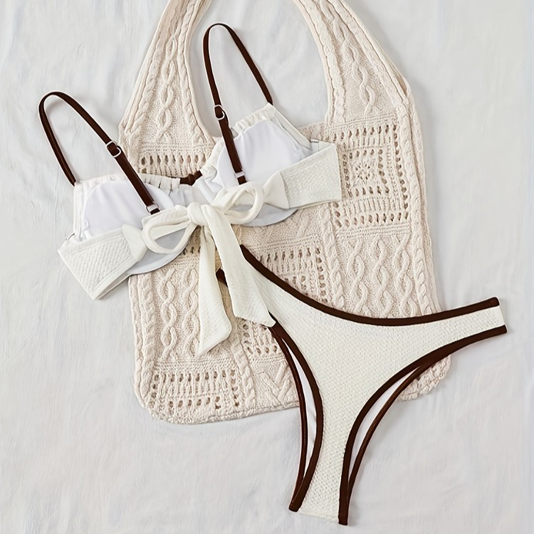 Women's Classic Solid Color Triangle Bikini