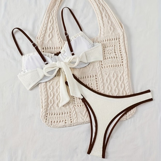 Women's Classic Solid Color Triangle Bikini