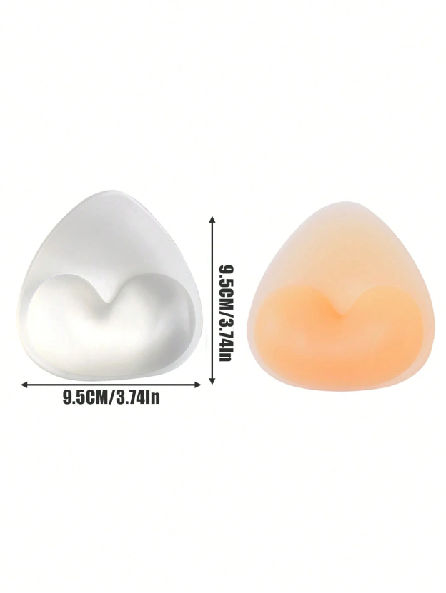 Silicone Invisible Bikini Strap Self-Adhesive Cute Seamless Inserted Chest Pad