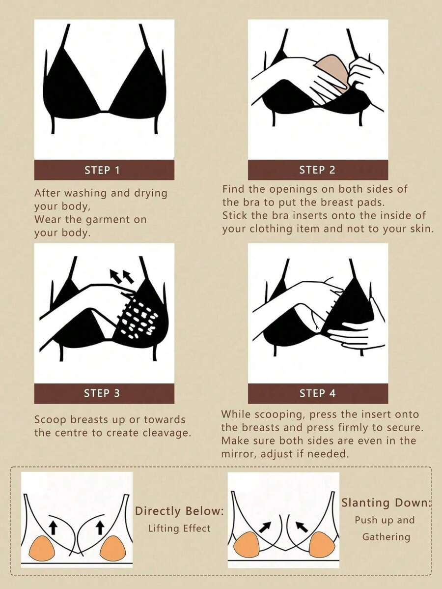 Silicone Gathering Invisible Triangular Chest Pad