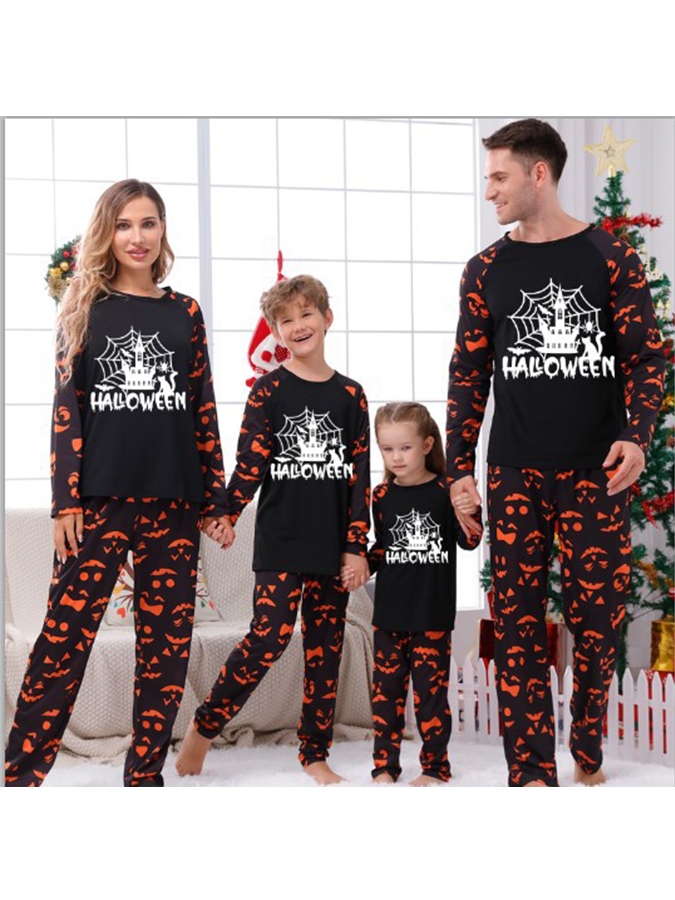 Halloween Family Pajama Glow-in-the-Dark Print Set