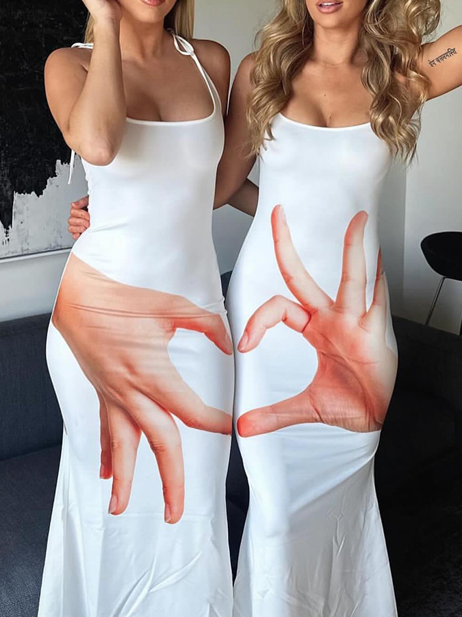 Bestie Heart Hands Dress