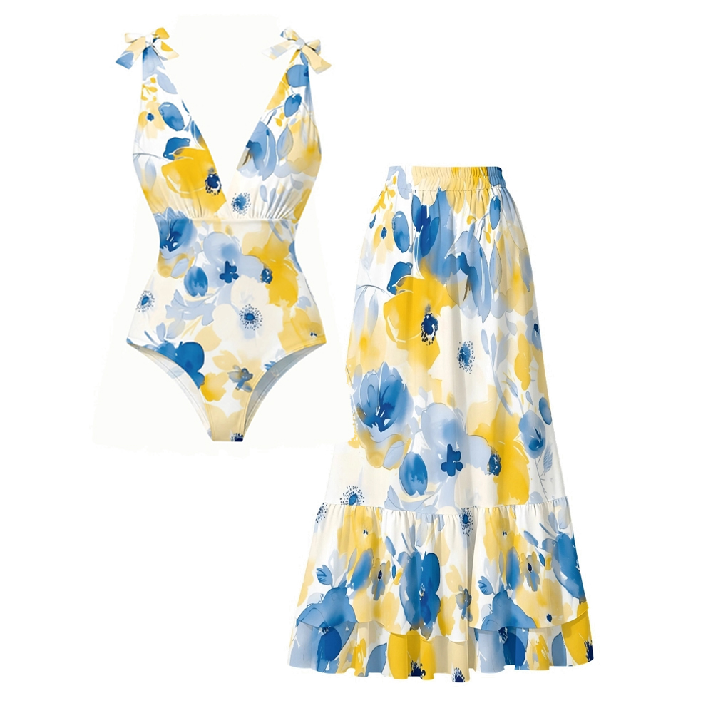 Floral One Piece Set