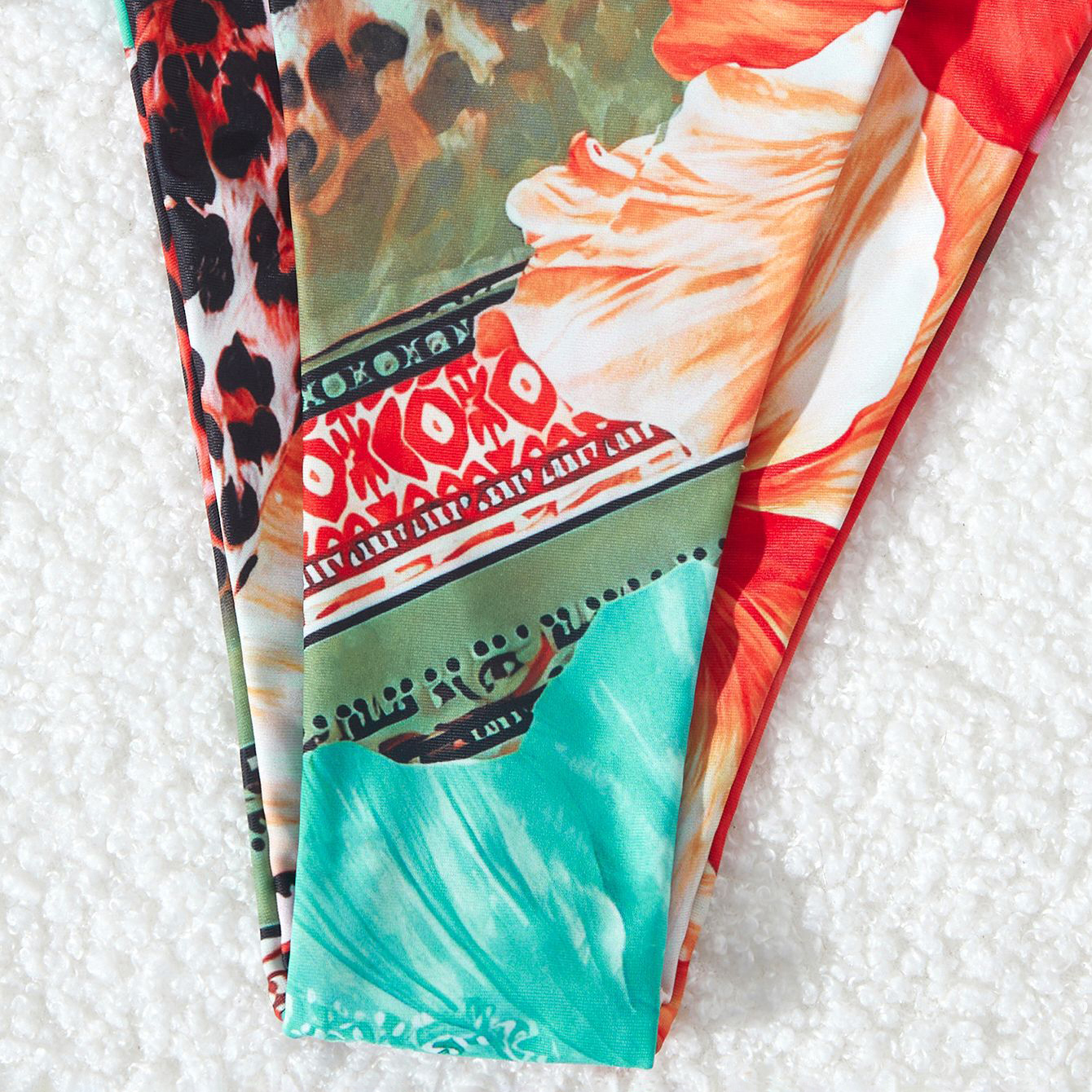 Women's Elegant Vintage Print One-Piece Swimsuit with Skirt