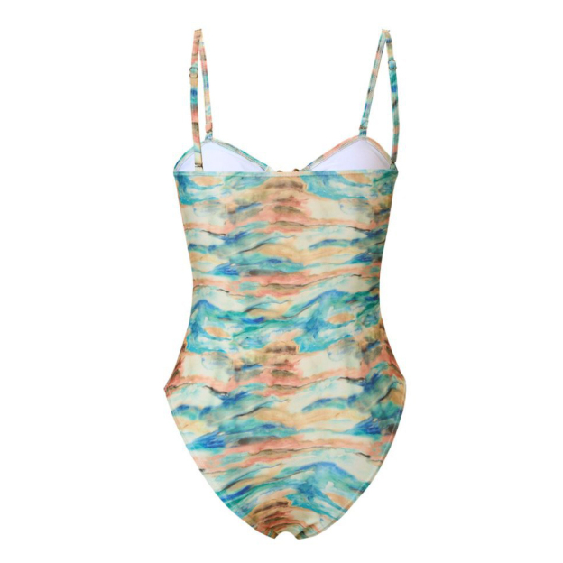 Colorful Print One-Piece Swimsuit