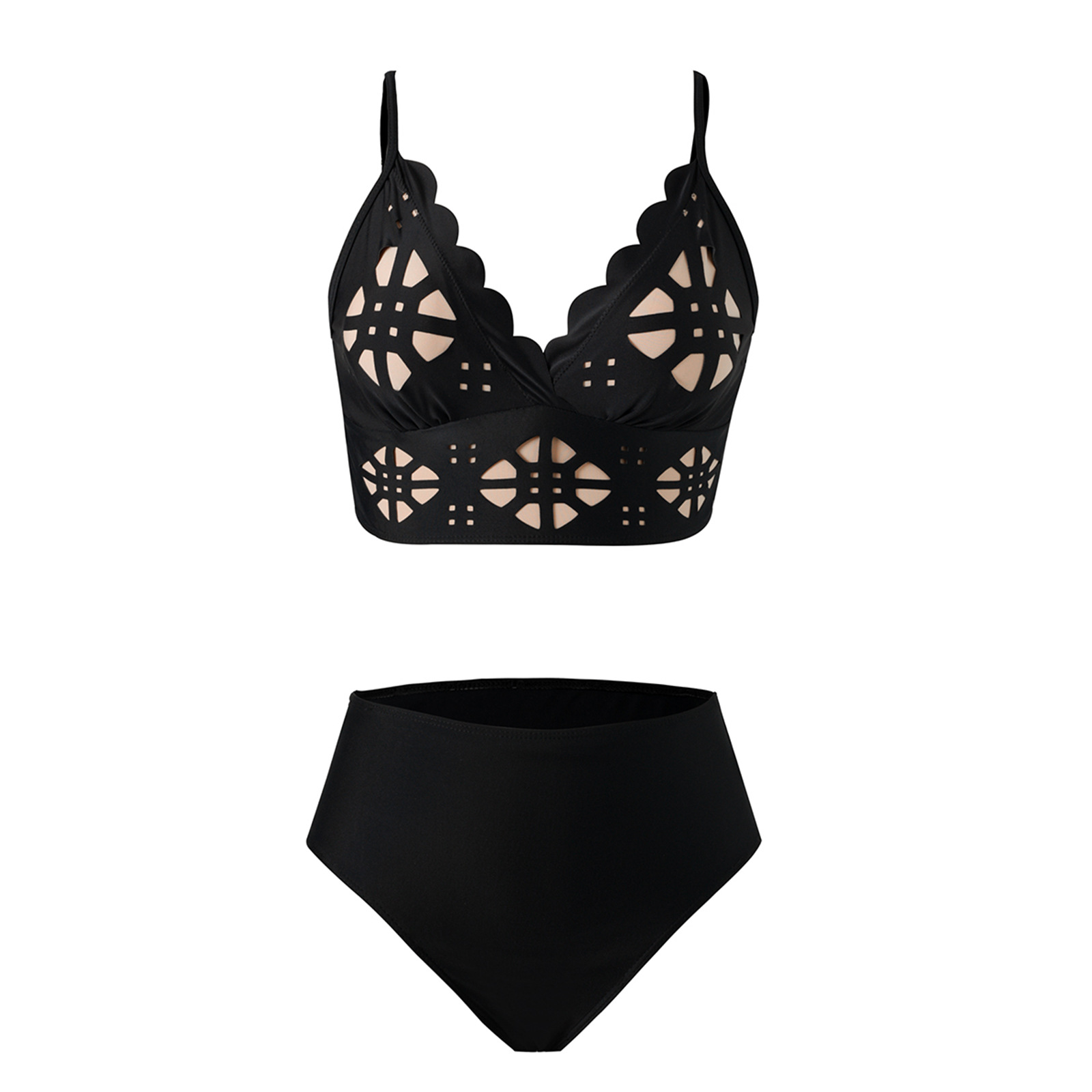 Women's 2026 New Cut-Out Bikini Set Two-Piece Swimsuit with Pants