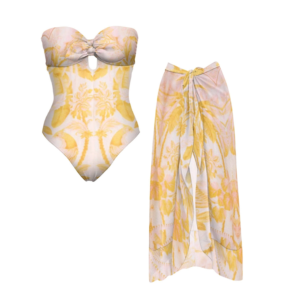 Vintage Floral One-Piece Set