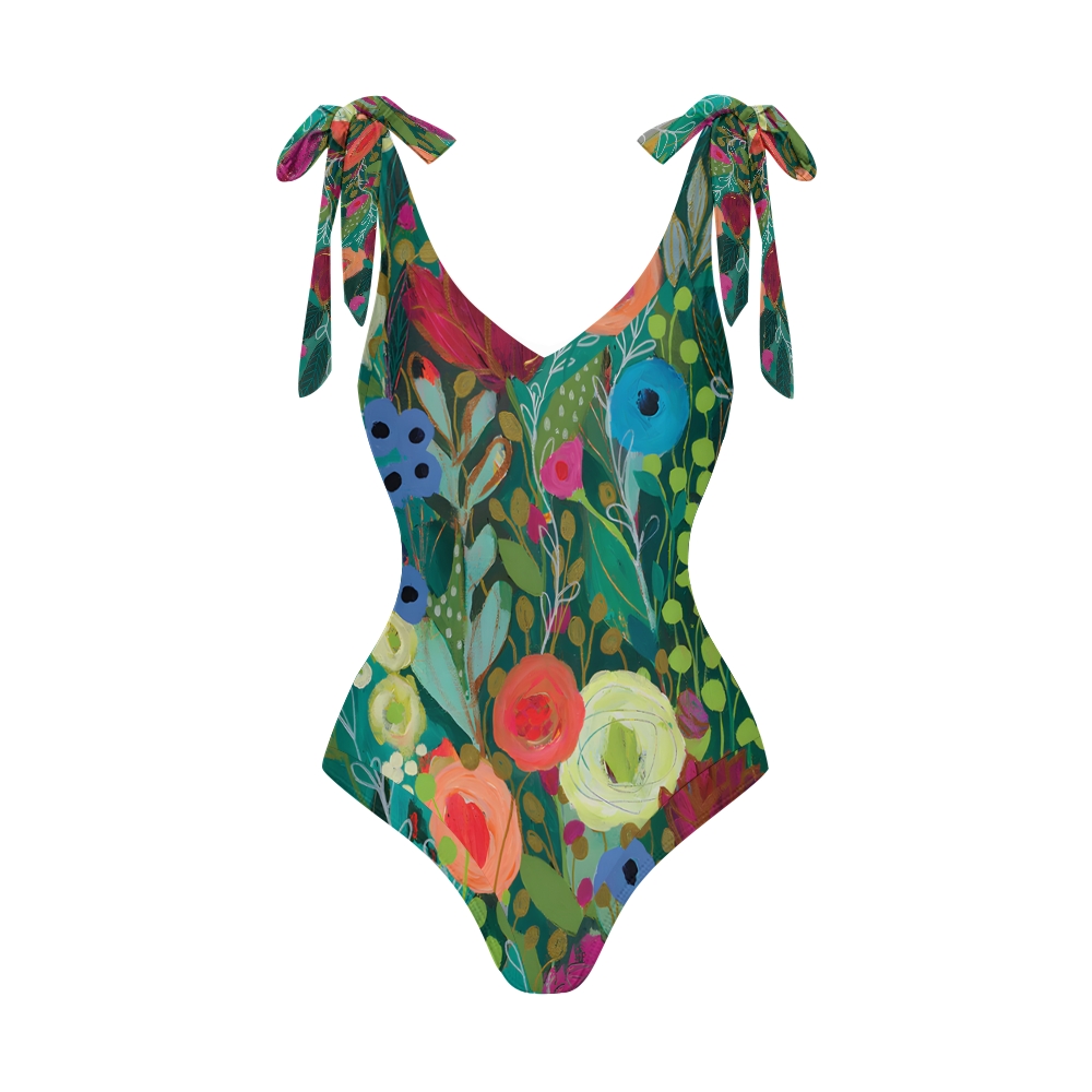  Into the Depths Print One-Piece Swimsuit