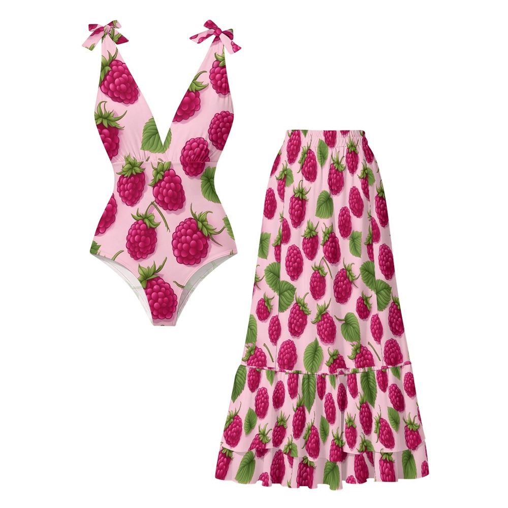 Pink Fruit Pattern Set