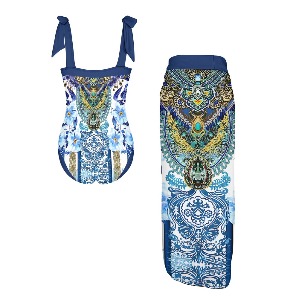 Boho Chic Ornate One-Piece Set