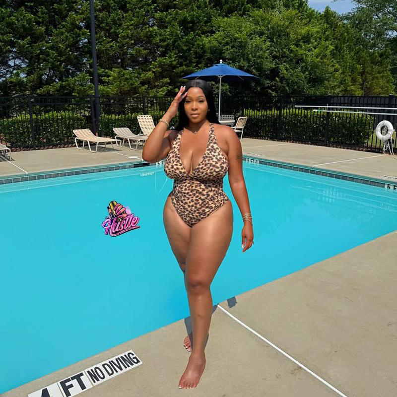 Sculpted Leopard One-Piece Swimsuit