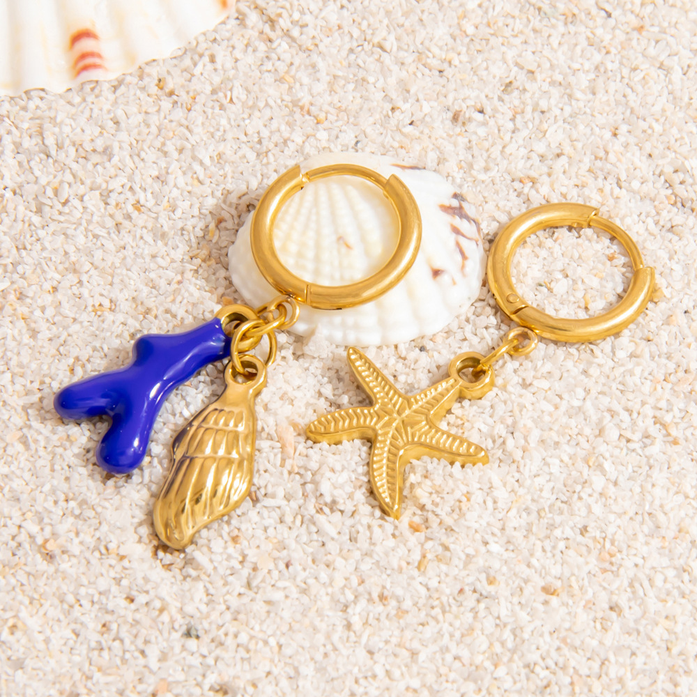 Stainless Steel Bikini Clasp Ocean Series Accessories Jewelry Pendant