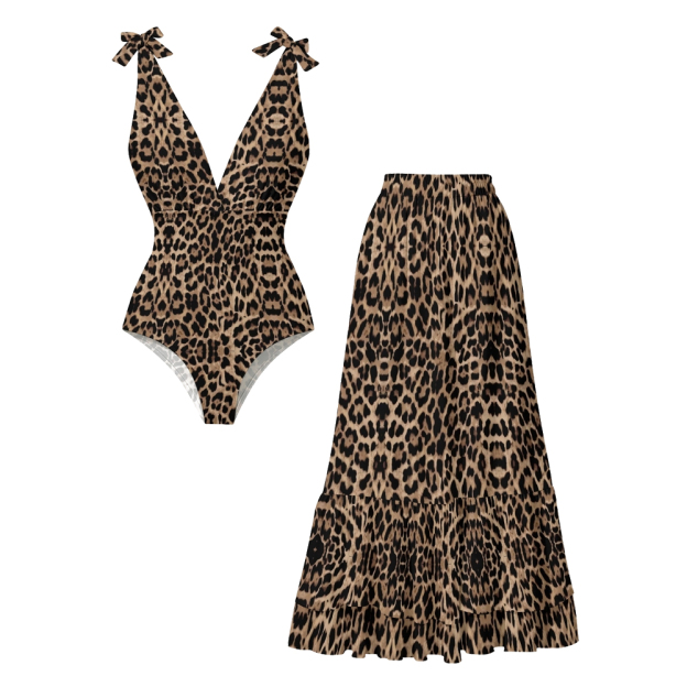 Chic Leopard One-Piece Set