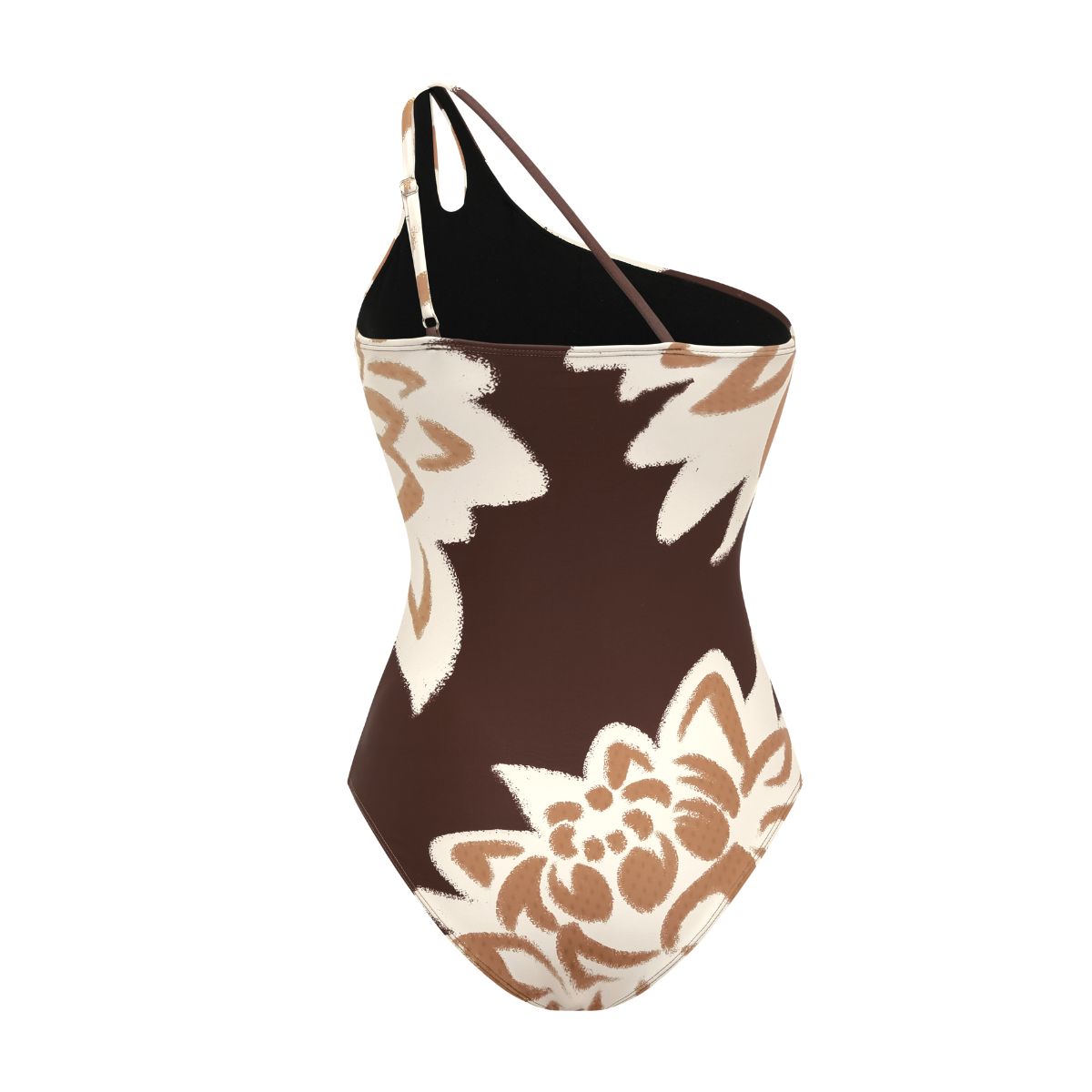 Floral Art Printed One Piece Swimsuit and Sarong