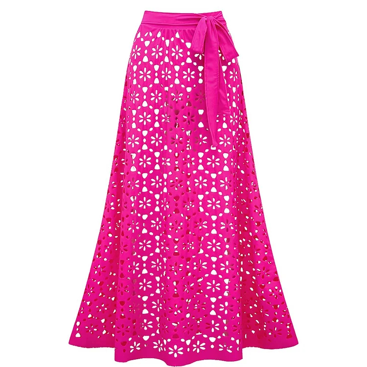 Women's V Neck Bestselling Sexy Solid Color Cut-Out One-Piece Swimsuit Set -Pink