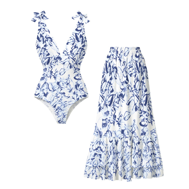 Botanical Print One Piece Set