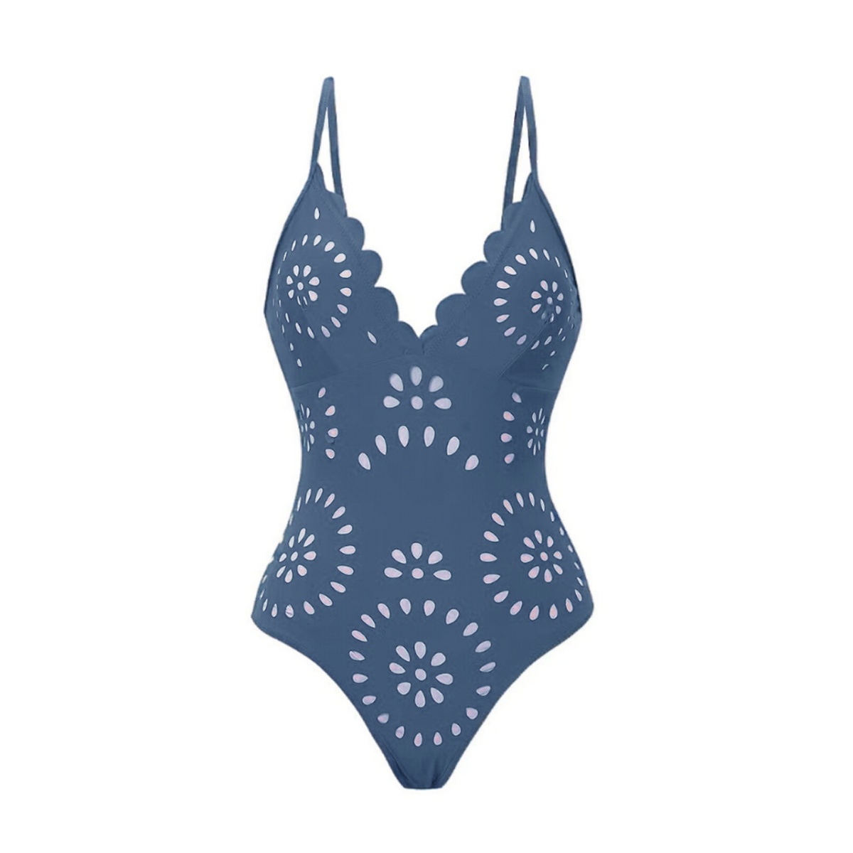 Multi-color Sexy Spaghetti Strap Lace-Up Cutout One-Piece Swimsuit with Matching Long Skirt Cover-Up