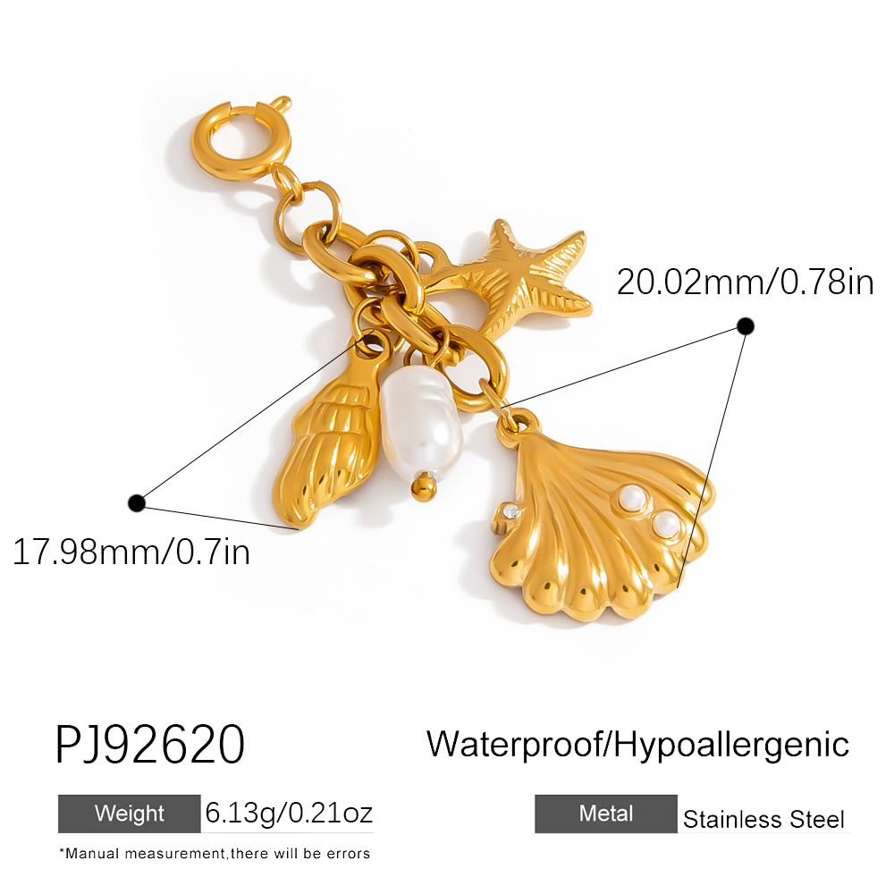 DIY Stainless Steel Bikini Clasp Tassel Pendant