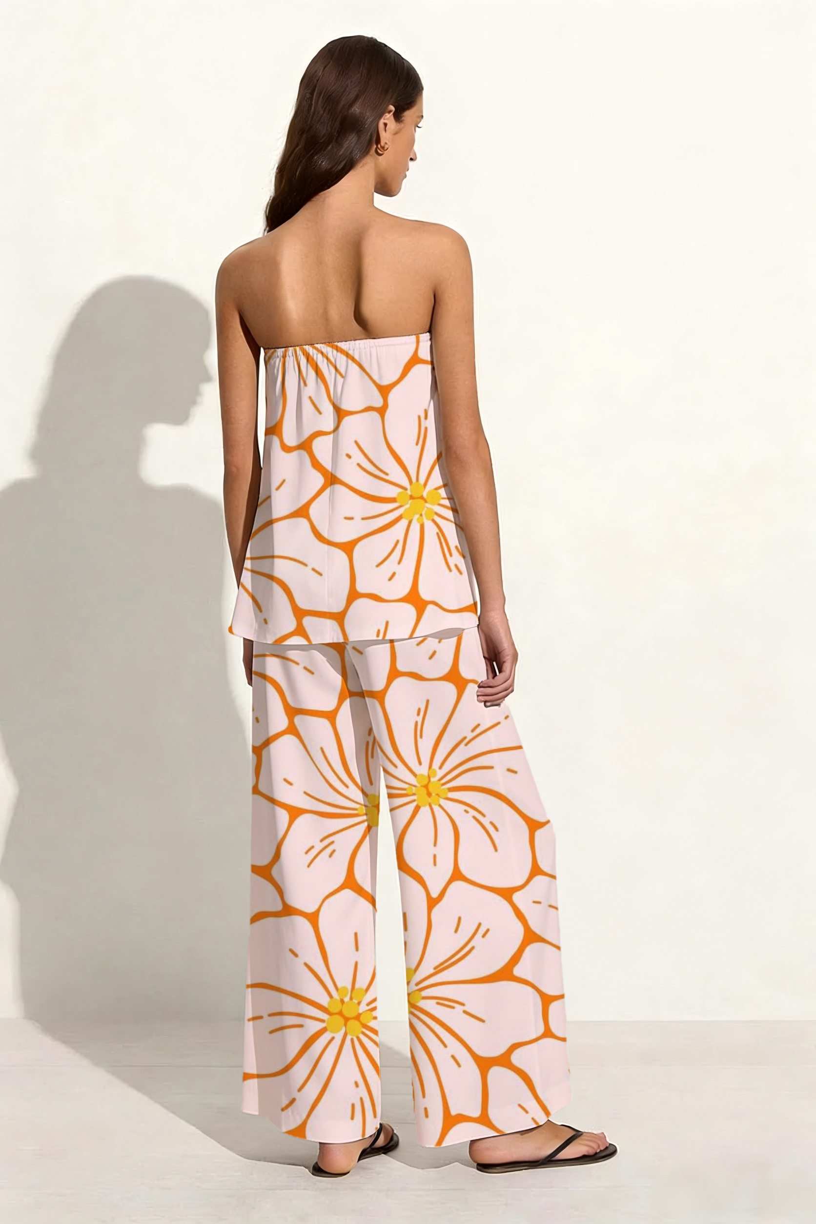 Blush & Orange Retro Floral Set