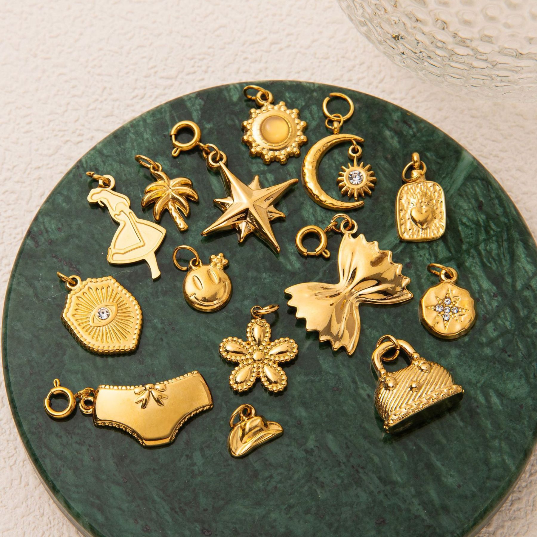 Electroplated Stainless Steel Accessory Pendant Single Pendant