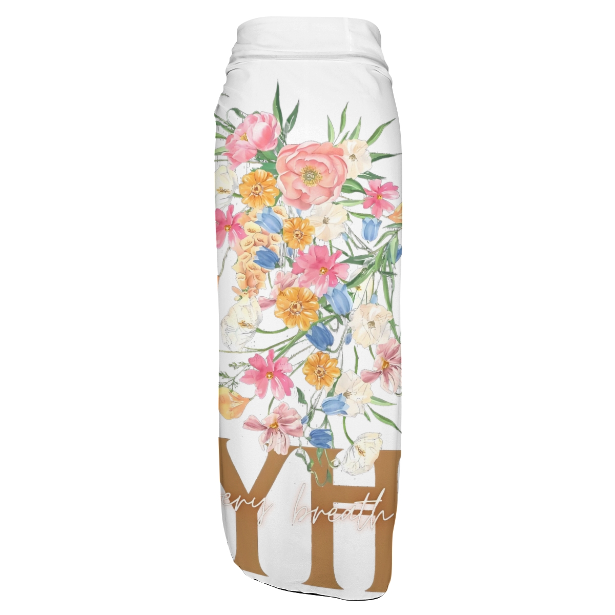 Women's Tankini Swimsuit Two Piece Set with Black Side Tie Bottoms