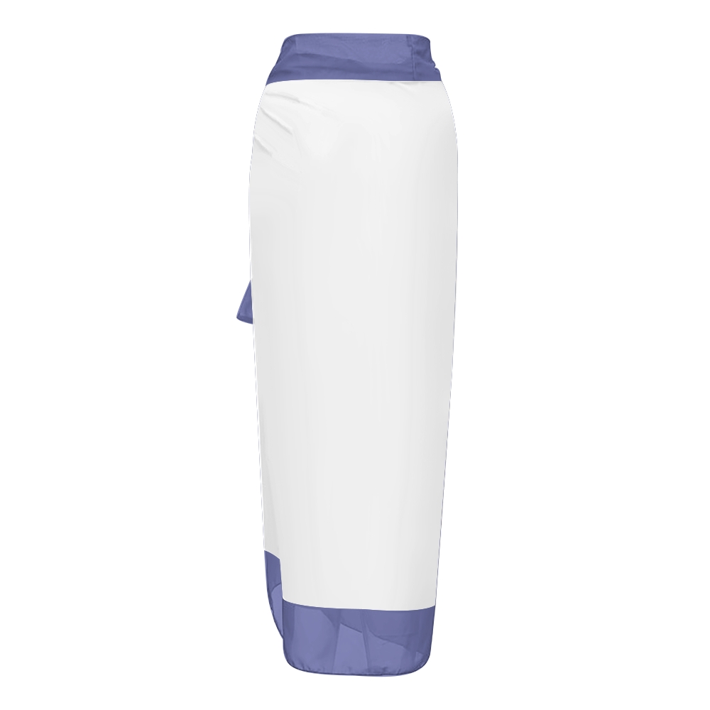 Tropical Resort Swimwear Combo with Coordinated Floral Motif and Navy Waistband