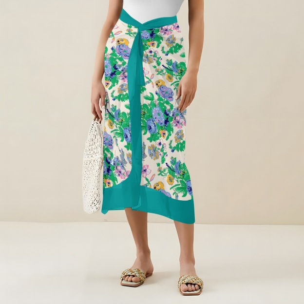 Women's One Piece Swimsuit Set for Women Colorful Floral