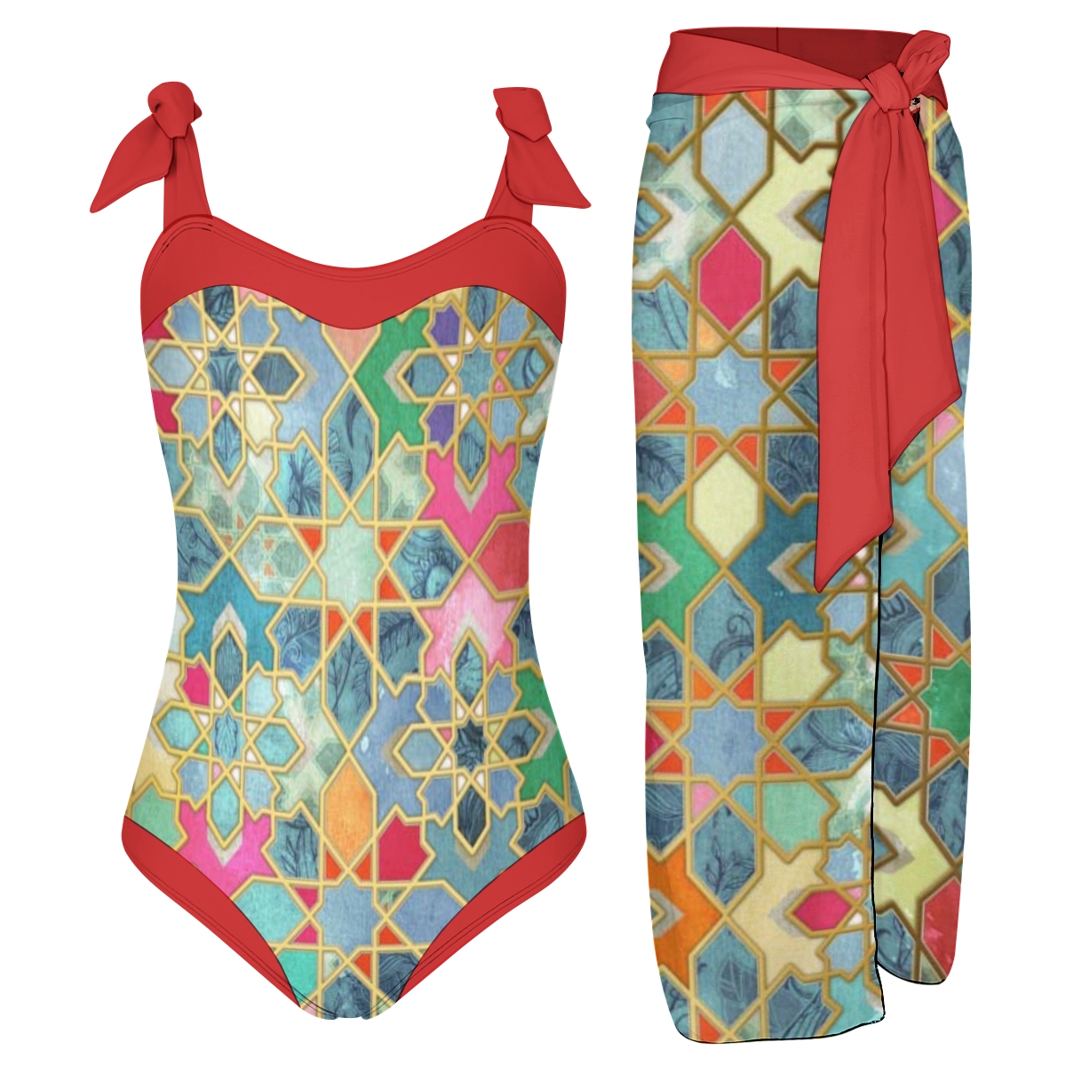 Women's Printed One Piece Swimsuits and Cover Ups 2509009131