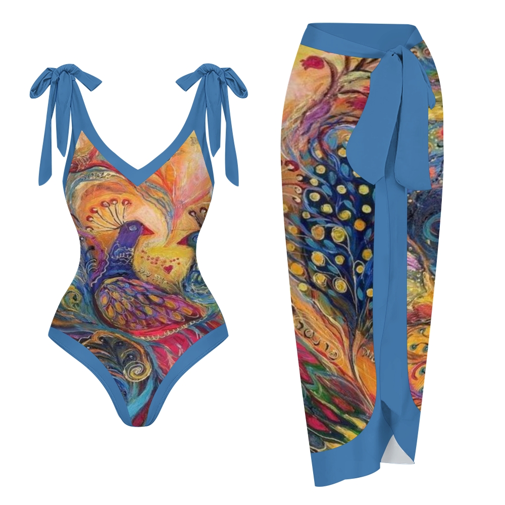 Women's Printed One Piece Swimsuits and Cover Ups 2509009398