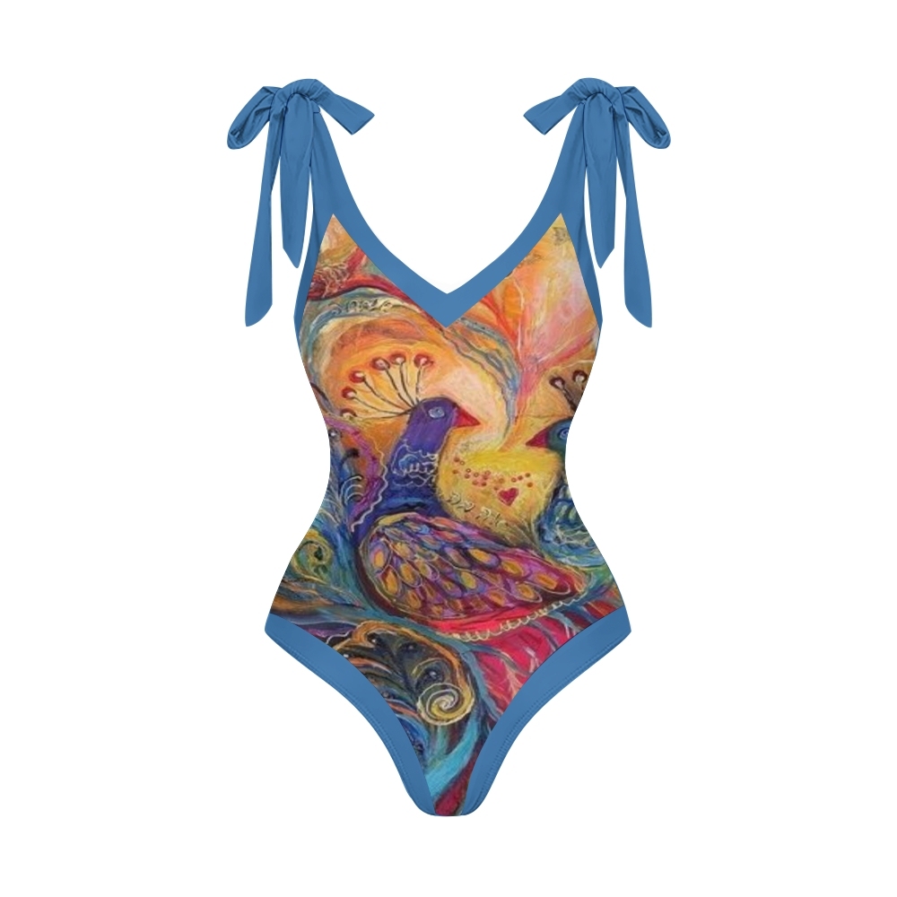 Women's Printed One Piece Swimsuits and Cover Ups 2509009398