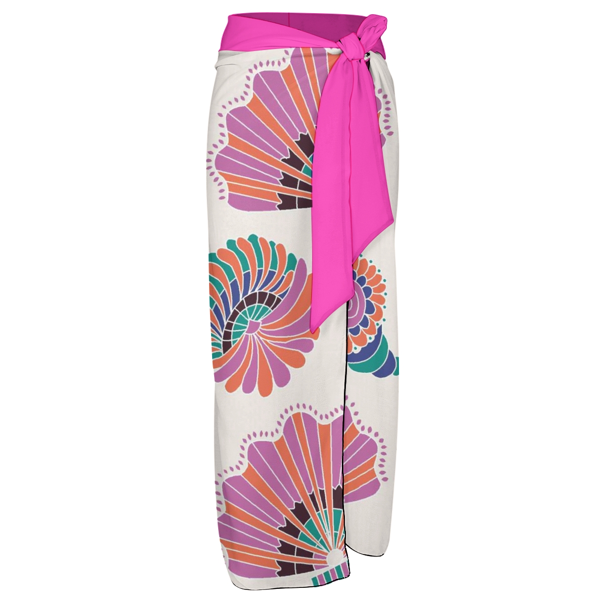 Women's One Shoulder Ruffle One Piece Swimsuit with Matching Sarong Skirt