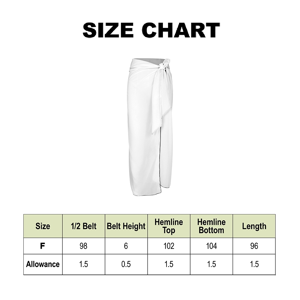 Women's Tropical Print One Shoulder Crop Top with Matching Sarong Skirt