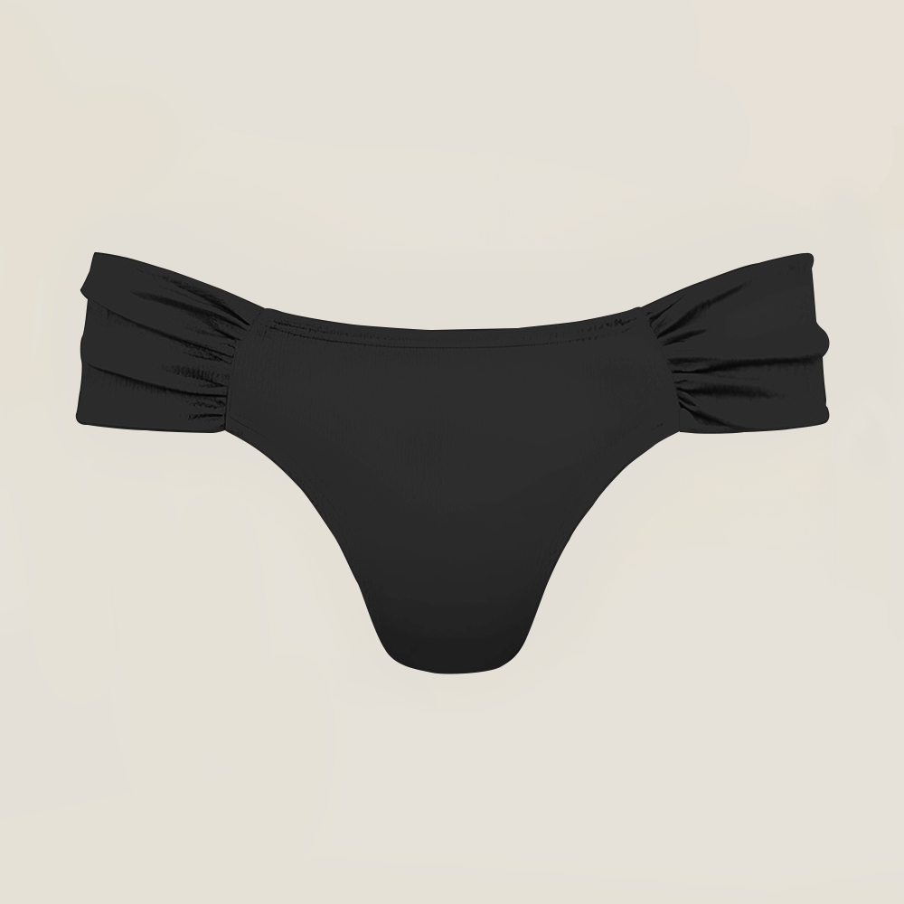 Black Sexy Halter Keyhole Cutout Two-Piece Bikini Set