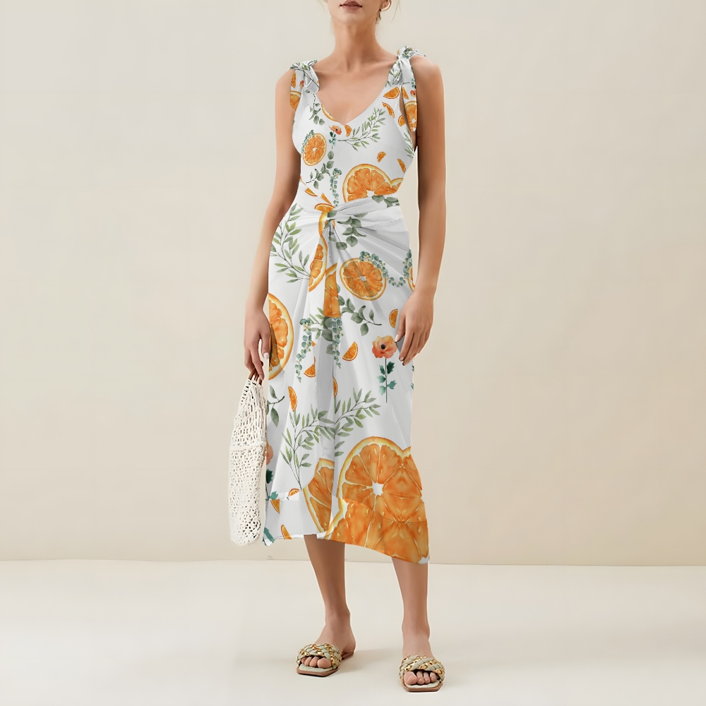 Women’s Tropical One Piece Swimsuit with Matching Beach Pants Set