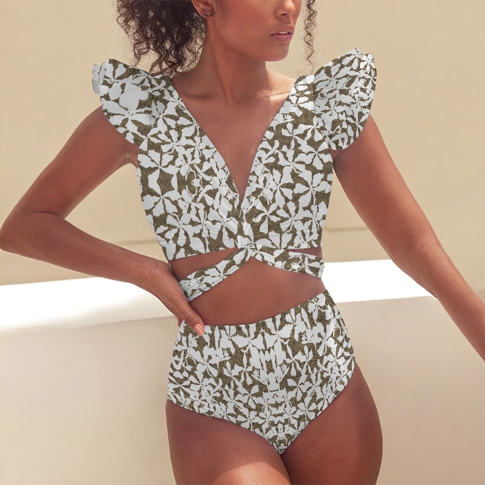 Women's Mid Waist Bikini Bottom Oasis Two-Piece Swimsuit