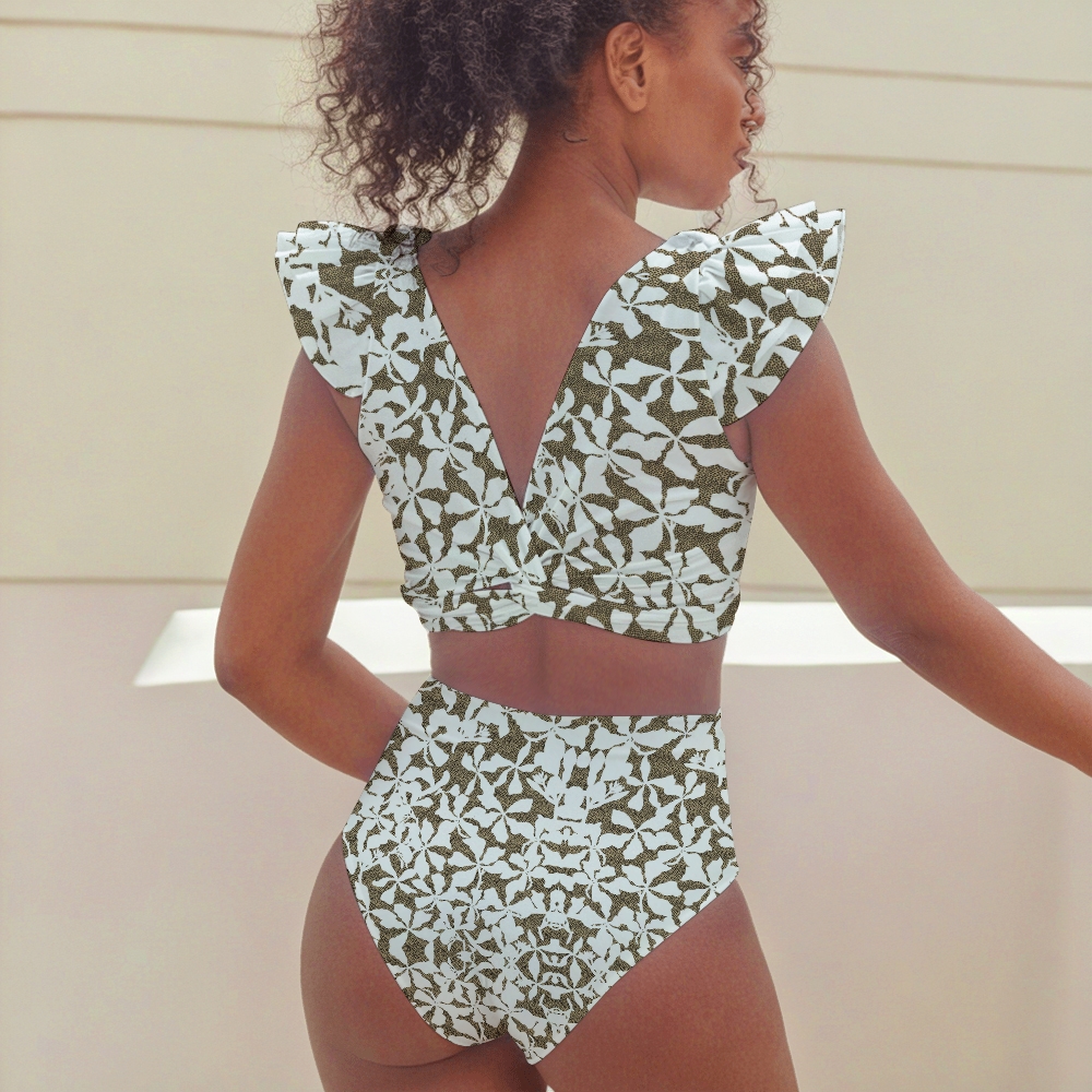 Women's Mid Waist Bikini Bottom Oasis Two-Piece Swimsuit