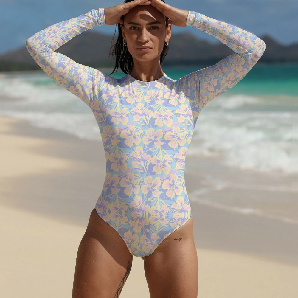 Women's Hibiscus Bliss Print One-Piece Swimsuit