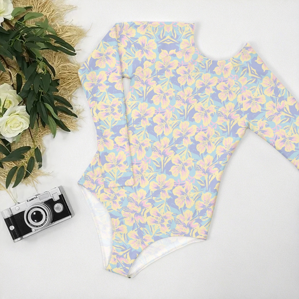 Women's Hibiscus Bliss Print One-Piece Swimsuit