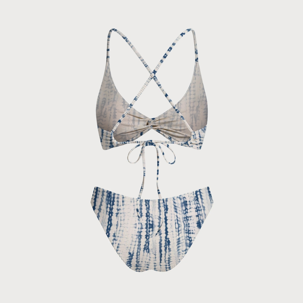 Women's Indigo Textures Two-Piece Swimsuit