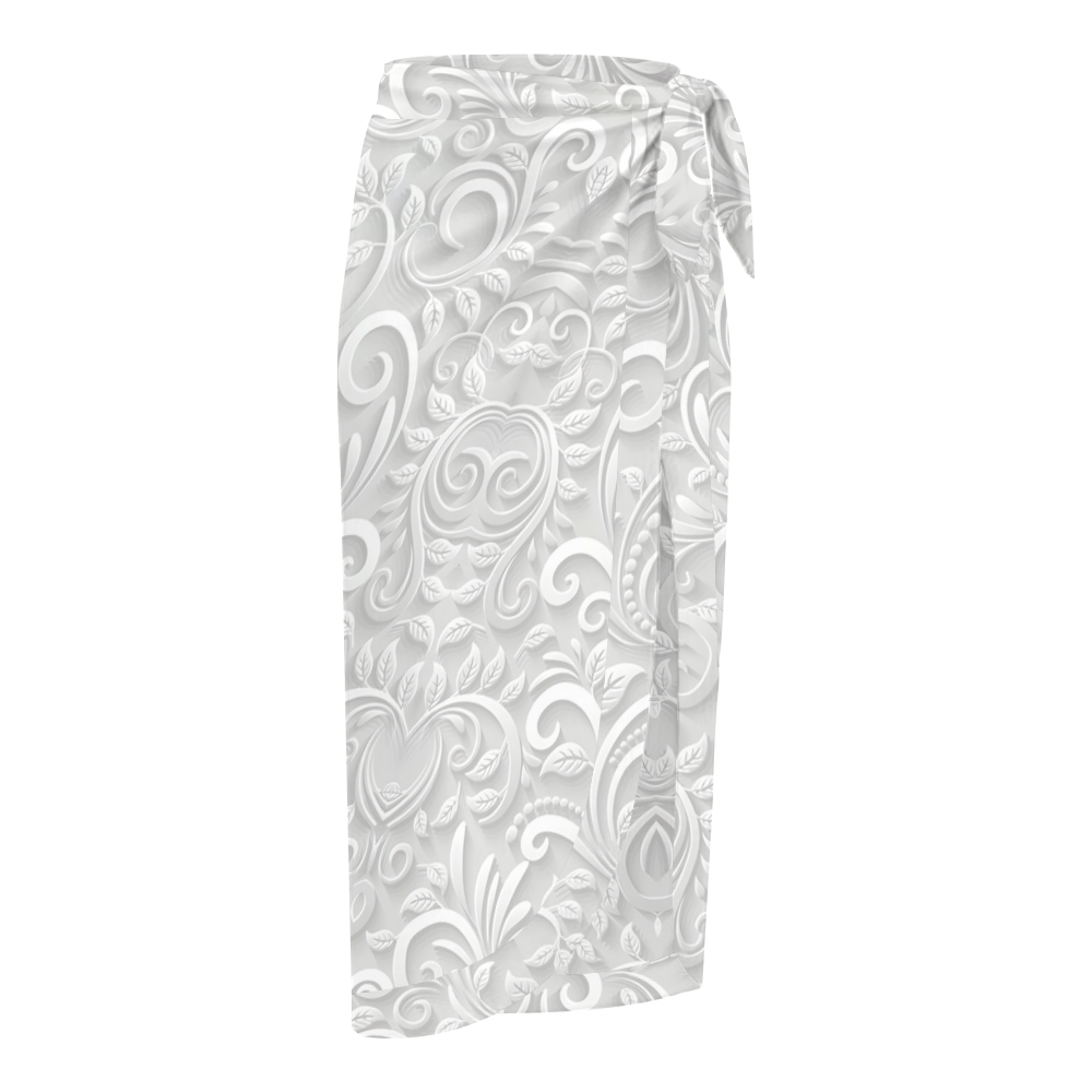 Women's Vintage Baroque Print One-Piece Swimsuit with Skirt