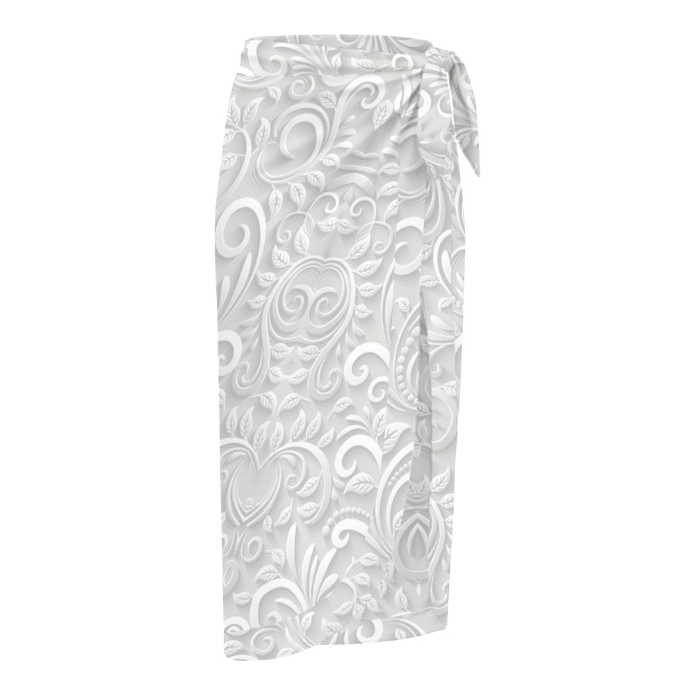 Women's Vintage Baroque Print One-Piece Swimsuit with Skirt