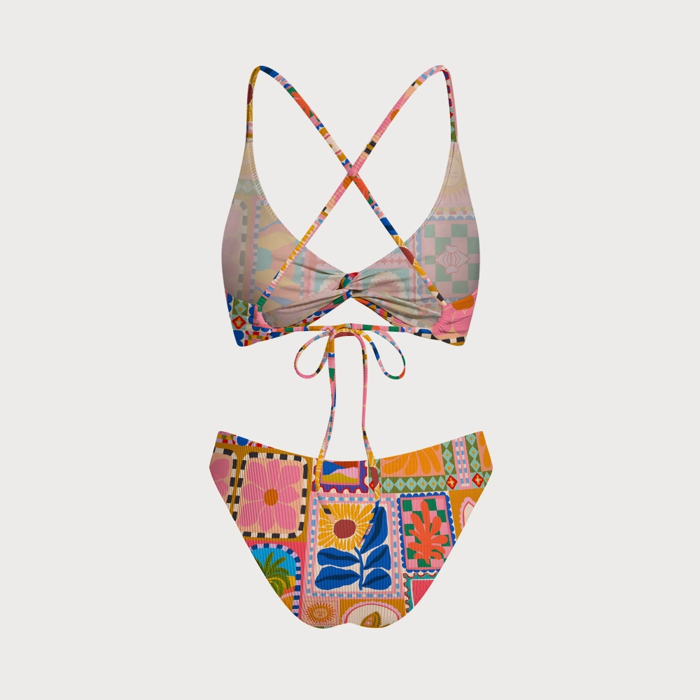 Women's Tropical Mosaic Two-Piece Swimsuit
