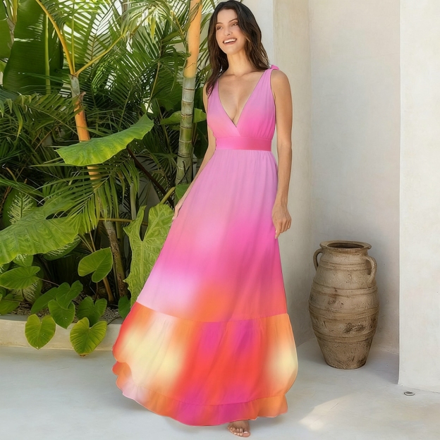 Women's Blush Flow One-Piece Swimsuit with Skirt