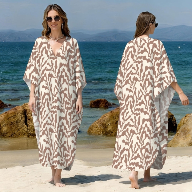 Coral-Inspired Kaftan Cover-up