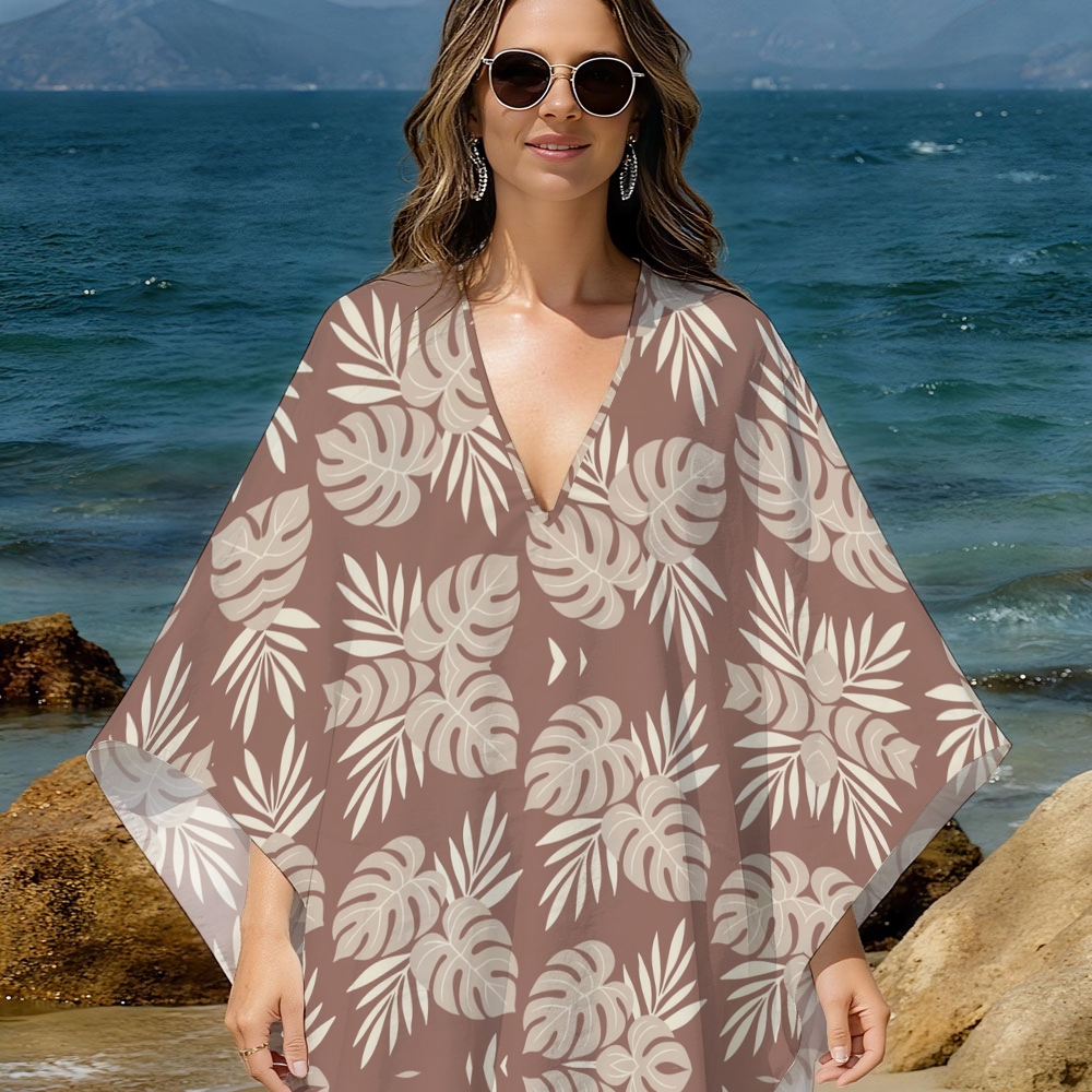 Leaf Kaftan Cover-up
