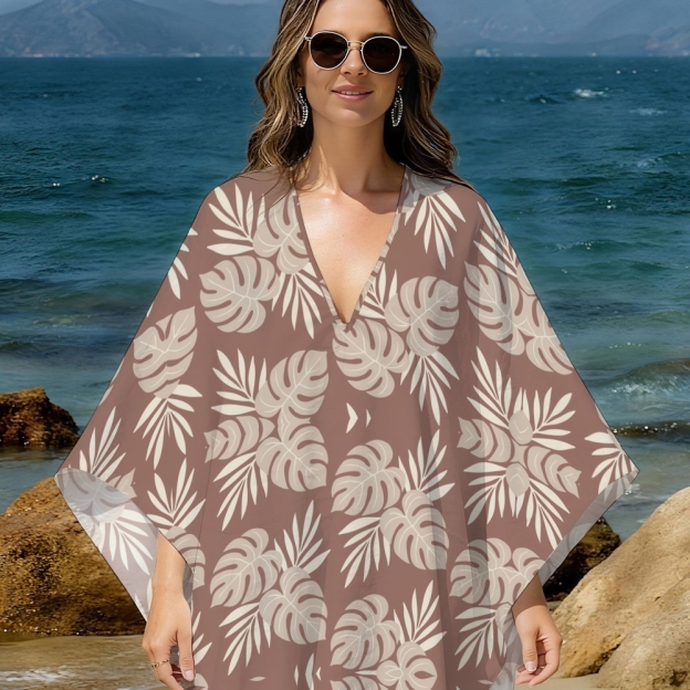 Leaf Kaftan Cover-up