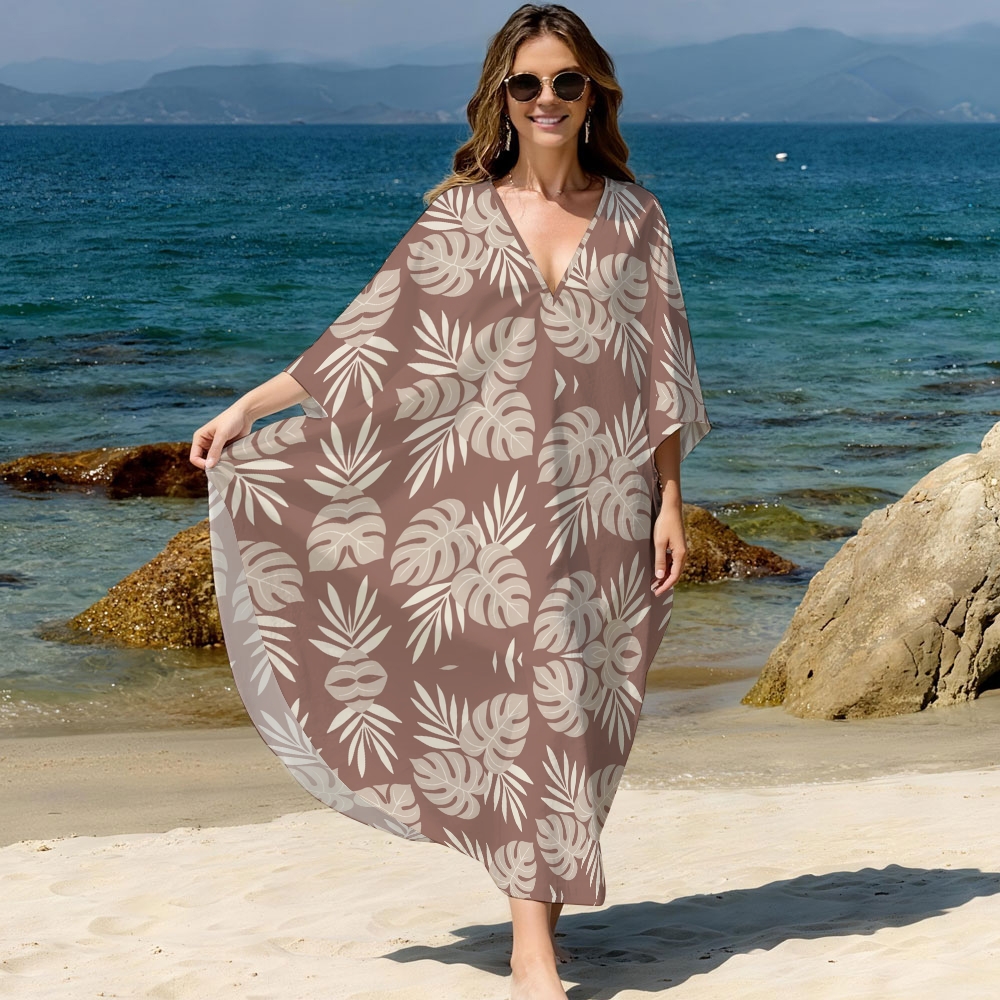 Leaf Kaftan Cover-up
