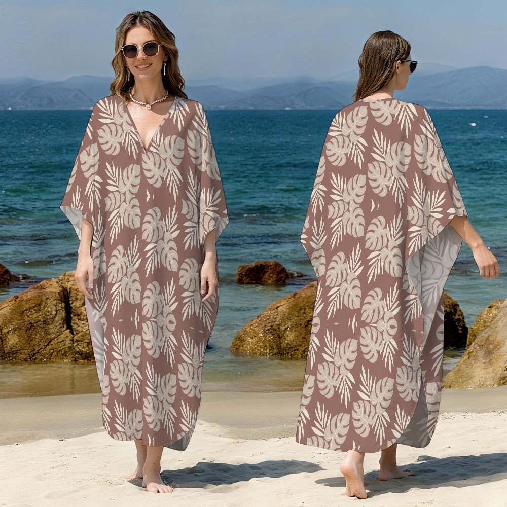 Leaf Kaftan Cover-up
