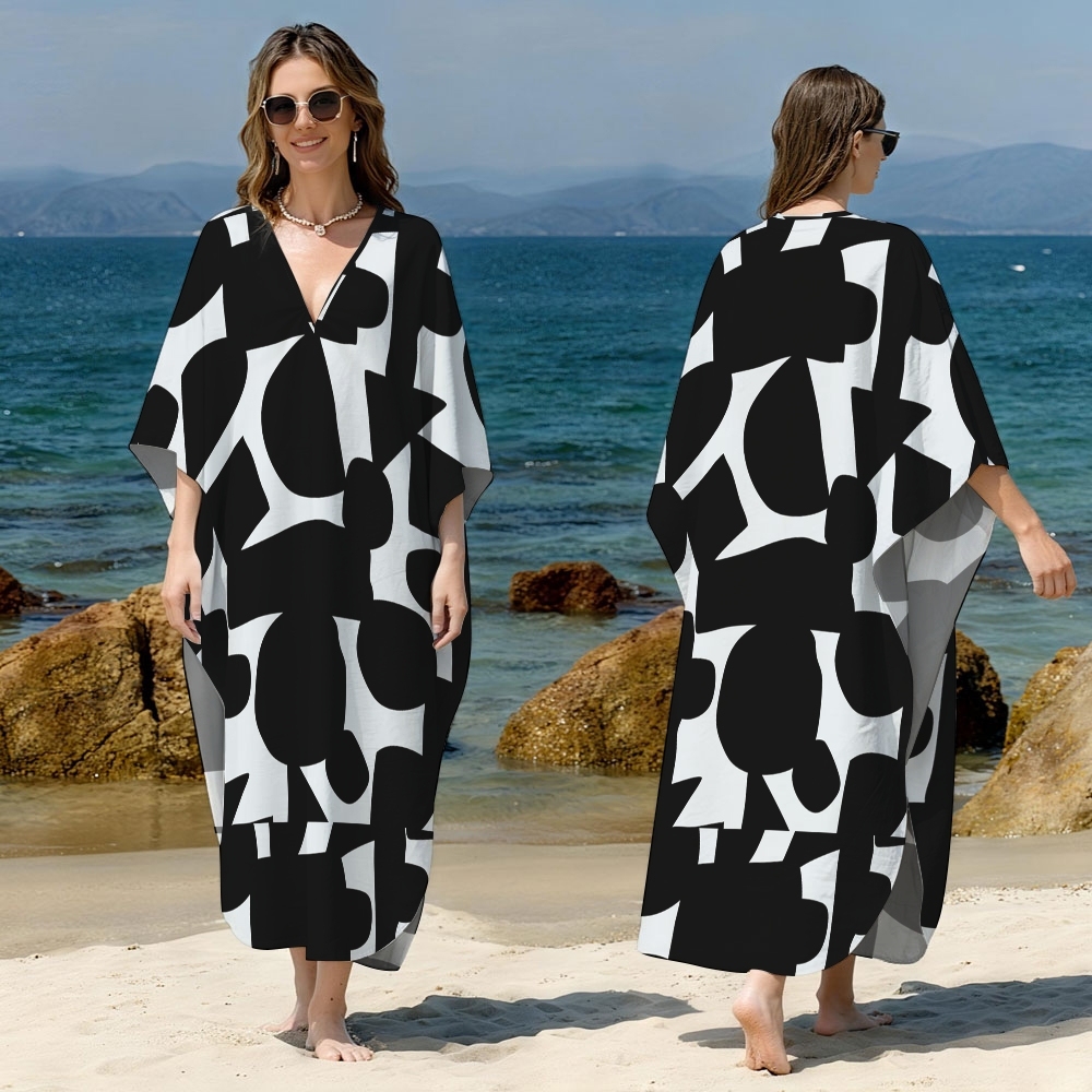 Geometric Kaftan Cover-up
